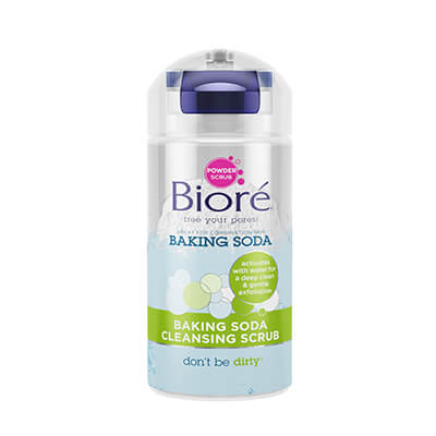 Biore Baking Soda Cleansing Scrub for sensitive skin japanese skin care powder cleanser k beauty world