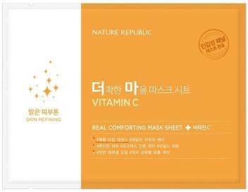 Nature Republic Real Comforting Mask Sheet Vitamin C korean hydration dry skin k beauty world