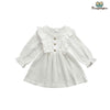robe fille à volants blanche