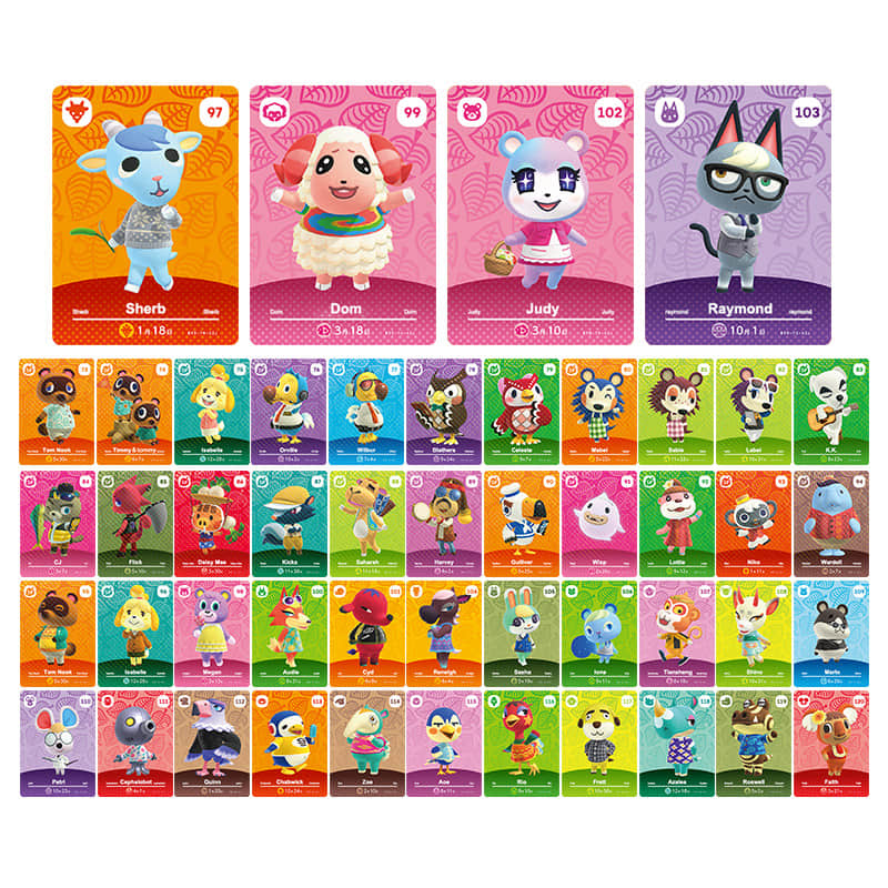 Animal Crossing Series 5 Mini Size Amiibo Cards | Print number 451-498 –  Zelda Cards
