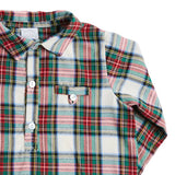 Red & Green Checked Long-Sleeved Shirt - SHIRT - PEPA AND CO