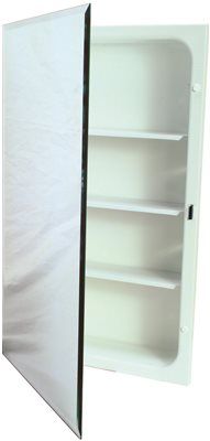 Proplus Recessed Plastic Medicine Cabinet White 16 In X 20 In