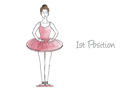 1st Position Ballet Illustration