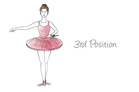 3rd Position Ballet Illustration