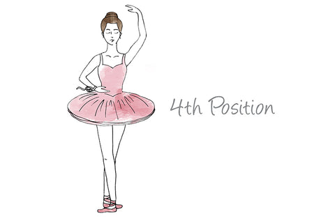 4th Position Ballet Illustration