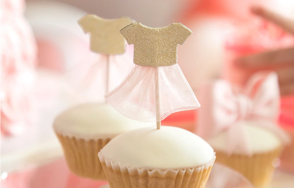 We Heart Pink Cake Toppers