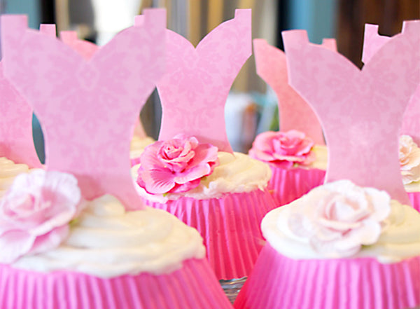 Blue I Style Ballerina Cupcakes