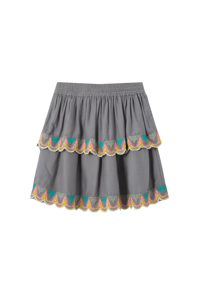 Embroidered Ruffle Skirt | Peek Kids