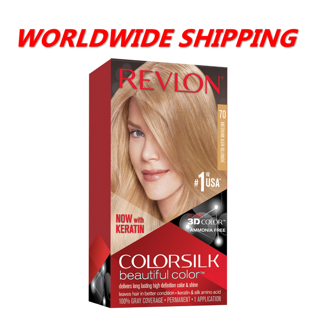 Revlon Colorsilk Permanent Hair Dye 70 Medium Ash Blonde WORLDWIDE SHI – EZ  SHOPPING 4 YU