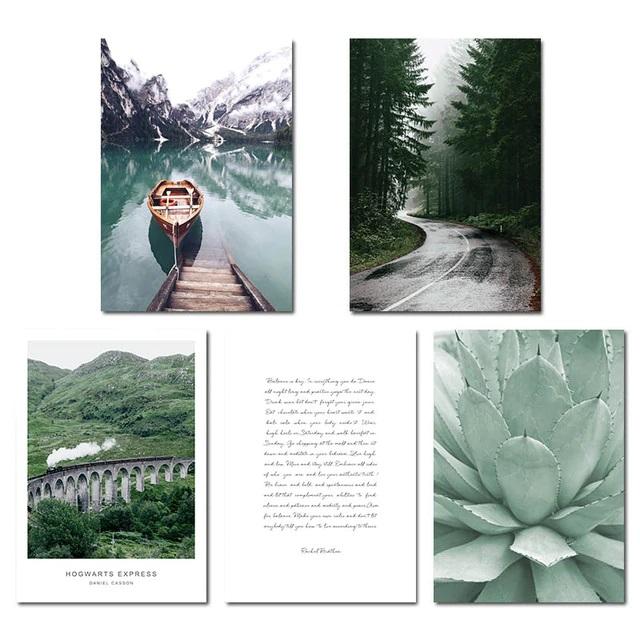 Scandinavian Hogwarts Express Canvas Print