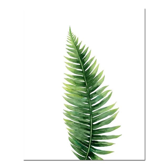 Fern Minimalist Canvas Print