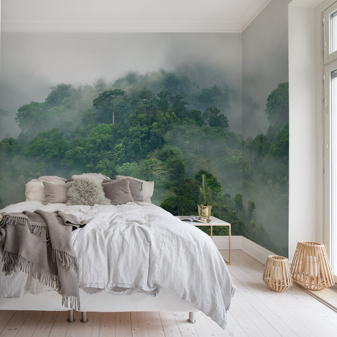 Buy Misty Forest Mural Wallpaper – Jass London