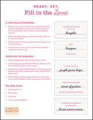 What I Love about You Book Fill In The Love Cheatsheet - Thumbnail