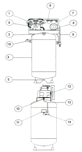 MaxAir Air Compressor Parts Diagram