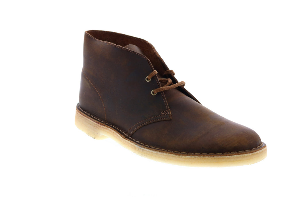 Desert Boot Mens Brown Leather Lace Up Chukkas - Shoes