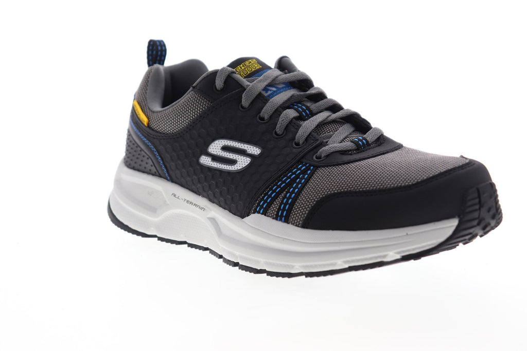 Skechers Escape Plan 2.0 Lochridge Mens Black Wide 2E Lifestyle Sneake - Ruze Shoes