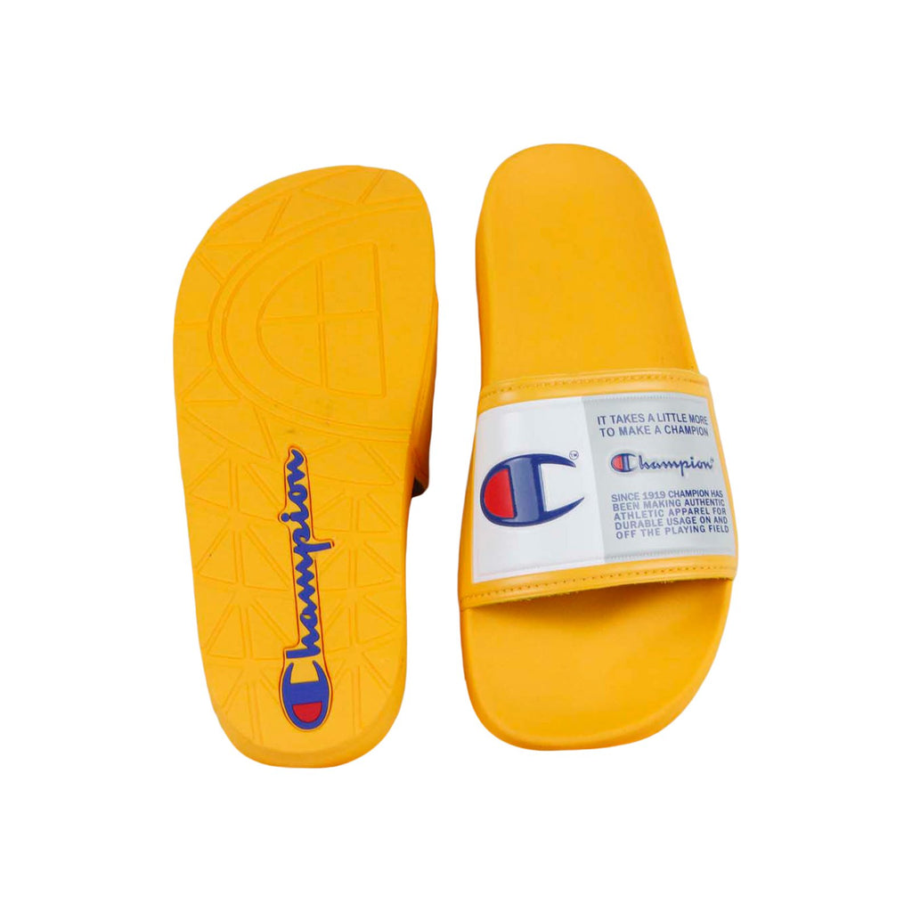 yellow champion flip flops