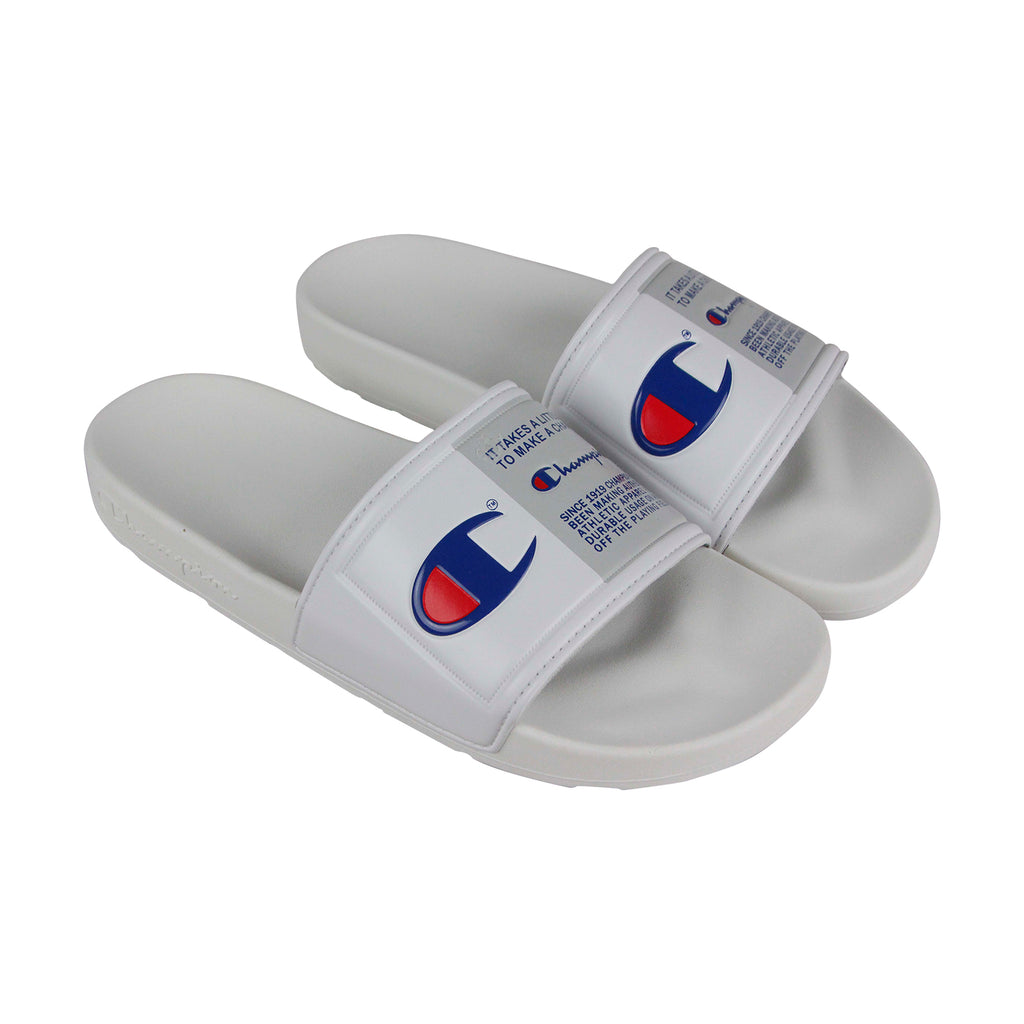 champion slides mens white