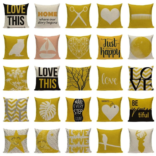 yellow pillows