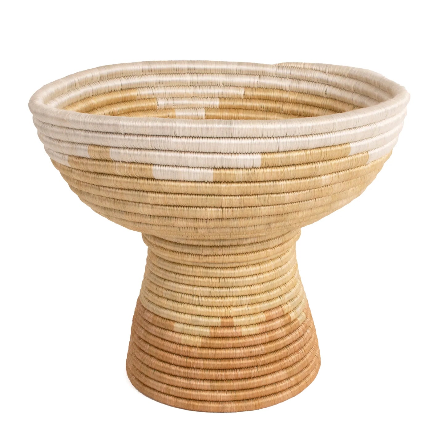 Los Olivos Collection - Sand Pedestal Bowl & Planter Duo
