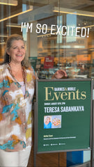 Teresa Sabankaya at Barnes & Noble in San Antonio, TX