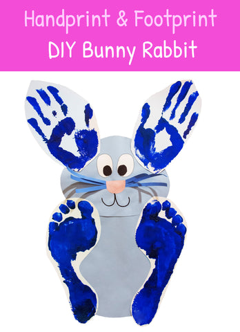 Bunny Crafts | Easter Crafts | Rabbit Crafts | Crafts for Kids | Handprint Art | Footprint Art