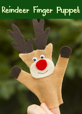 Rudolph, The Red Nosed Reindeer | Christmas Crafts | Winter Crafts | Crafts for Kids | Animal Puppets | Reindeer Puppet| Puppets | Finger Puppets