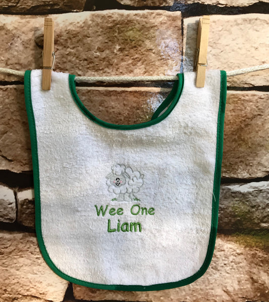 Personalized Bib with Sheep