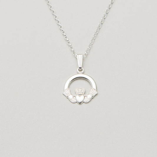 Sterling Silver Claddagh Necklace