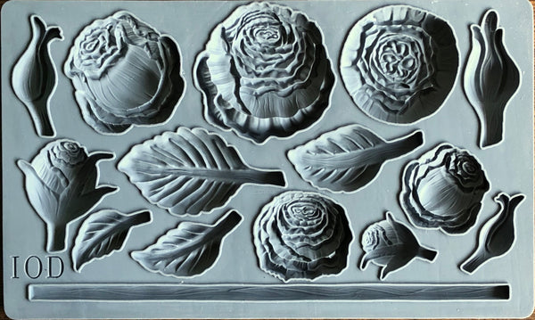 IOD Heirloom Roses Mould by Iron Orchid Designs Fall 2019 Release