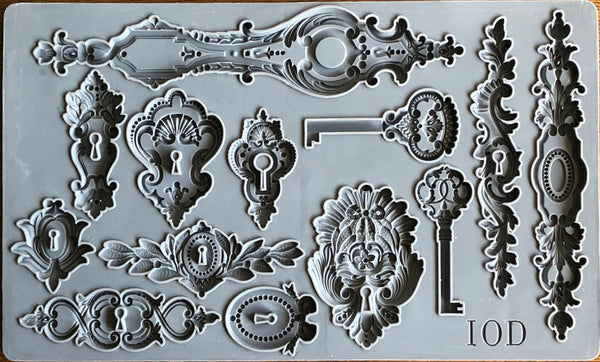 IOD Lock and Key Mould by Iron Orchid Designs Fall 2019 Release