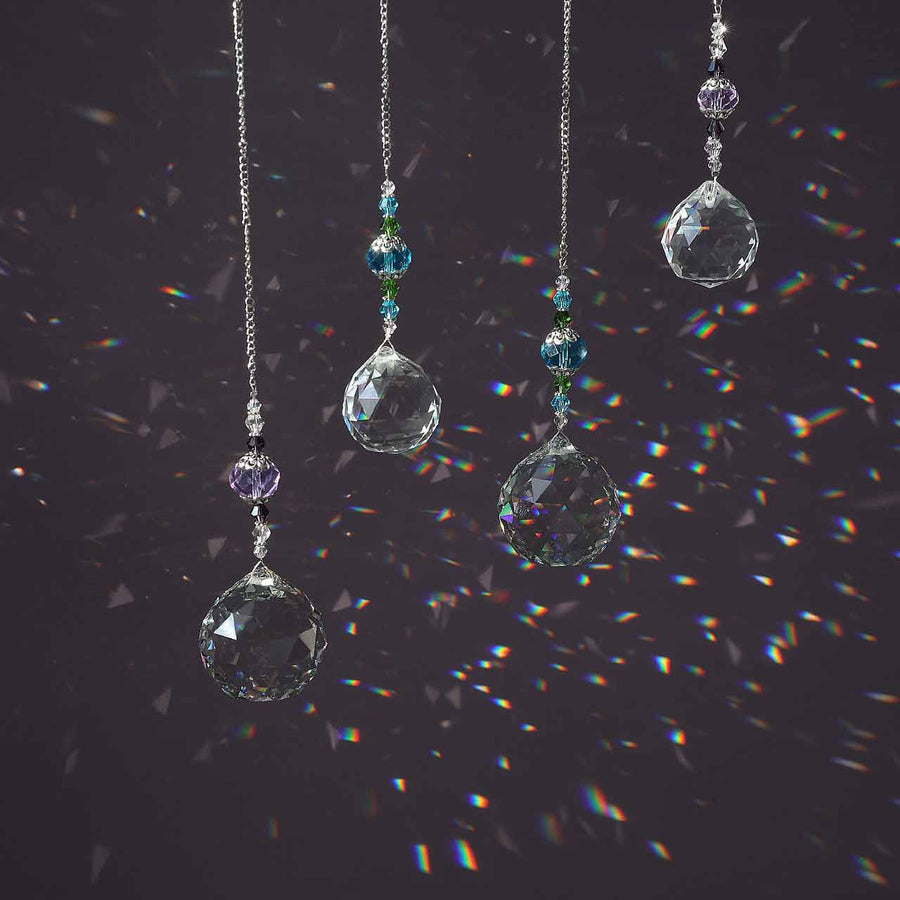 Crystal Ball Suncatcher Prism Hanging Pendants Set | Jovivi
