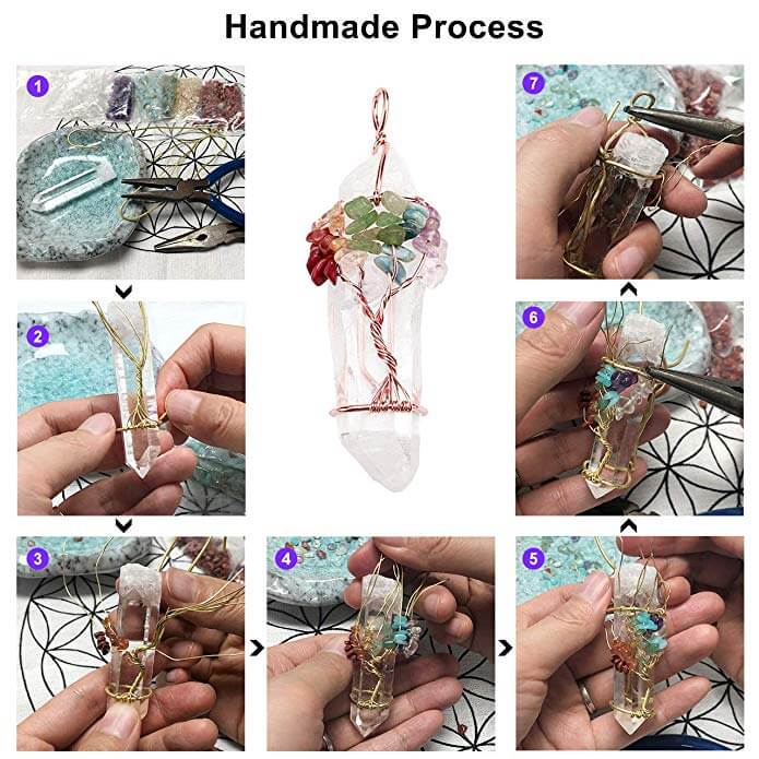 jovivi how to make the tree of life pendant