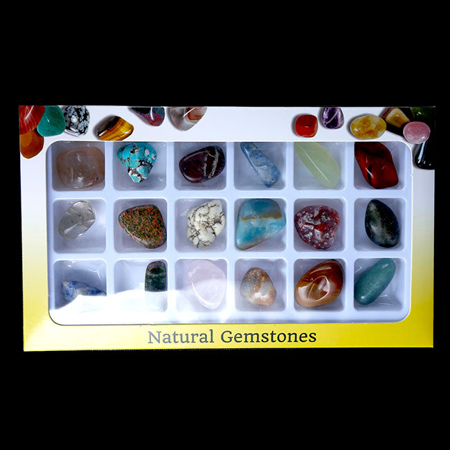 18PCS Natural Tumbled Stones Kit | Jovivi