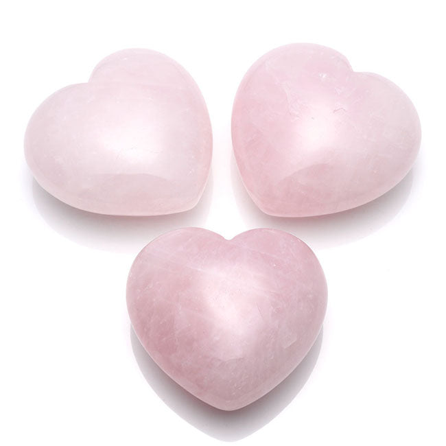 Rose Quartz Heart Hand Carved Crystal Gemstone | Jovivi
