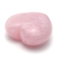 Rose Quartz Heart Hand Carved Crystal Gemstone | Jovivi