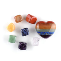 jovivi 7 chakras polished tumbled reiki healing gemstones for home decor, asd034802