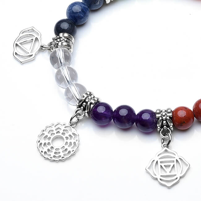 Jovivi 7 Chakra Healing Mala Yoga Meditation Bracelets
