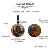 Ammonite Fossil Pendant Necklace | Jovivi