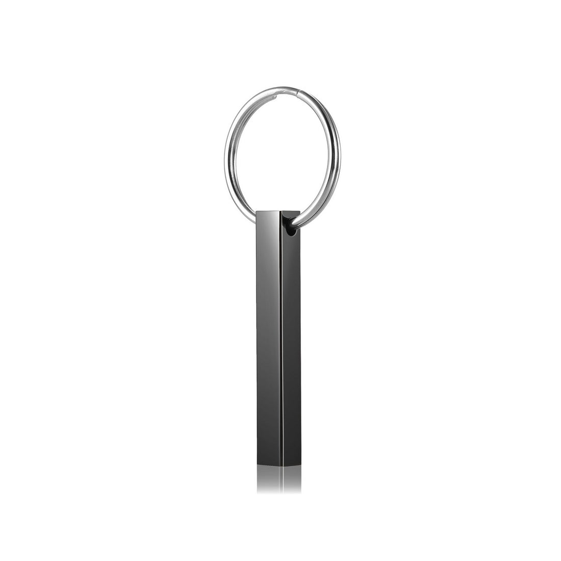 Personalized Cuboid Bar Message Keychain Sliver | Jovivi
