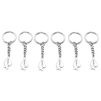 jnf008101 Jovivi 6pieces custom stainless steel puzzle keychain friendship gift, backside