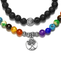 jovivi lava rock bracelet with tree of life pendant, jnw004901