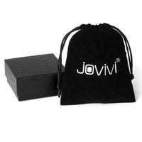 JOVIVI Stainless Steel Couples Keychains Set Keyring Engraved Name Message Best Friend Friendship Gift box
