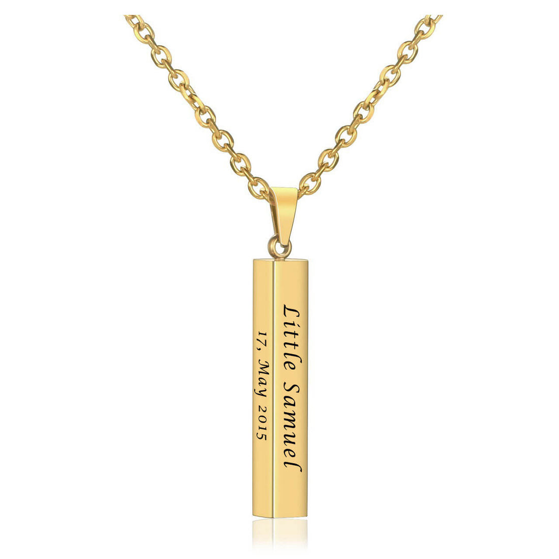 jovivi customized vertical message necklace gift for friends, jng04870