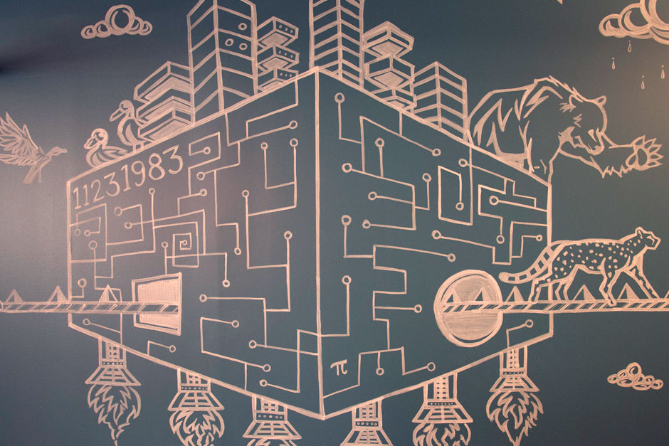 RJ Metrics Mural by Sean Martorana and Zach Kozac