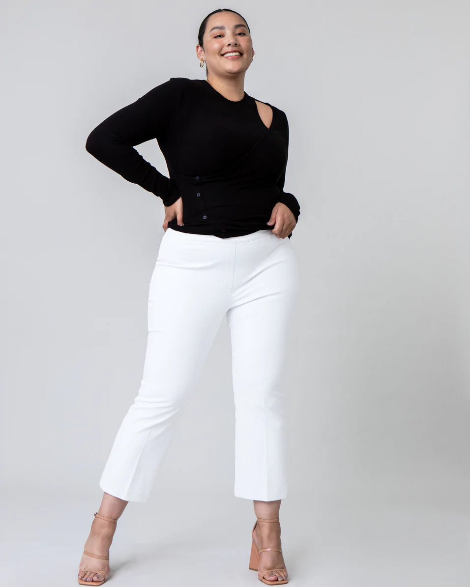 Spanx Silver Lining Kick Flare White Pants – Hip Chics Boutique