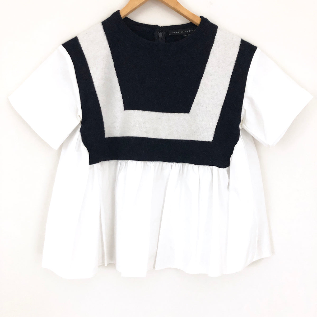 english factory sweater combo dress