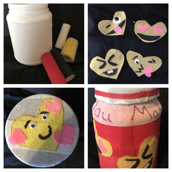 Emoji Bucket Crafted with WildCow Vet Wrap