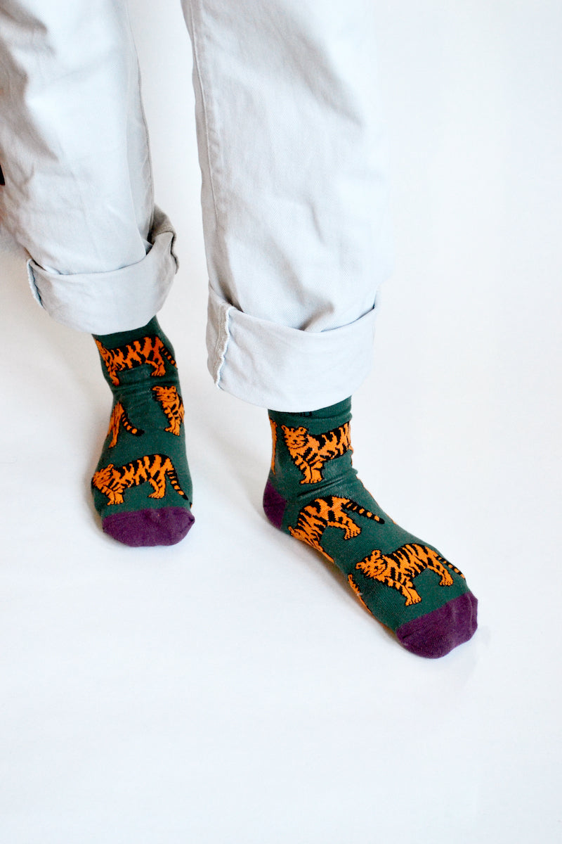 Forest Green Bamboo Sock Set