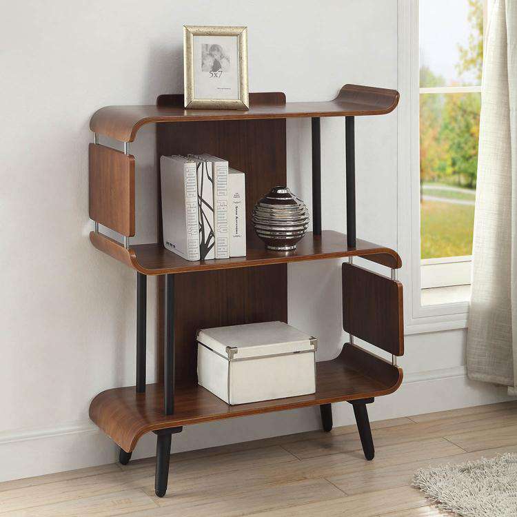 Jual Vienna Pc611 Curved Small Walnut Bookcase Formyoffice